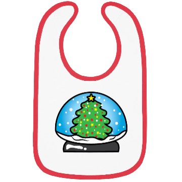 Discover Snow ball with Christmas Tree Bibs