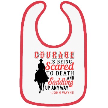 Discover Courage Saddle Up Horse Cowboy Bibs