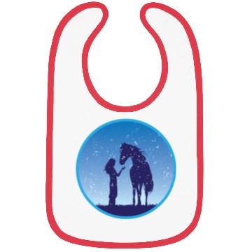 Discover Horse and Girl Bibs
