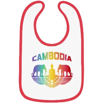Discover Cambodia Elephants with Buddha / Gift Bibs