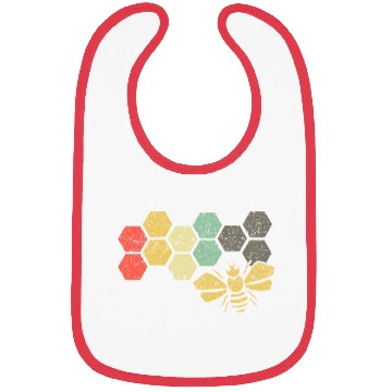 Discover Retro Bee Honeycomb Vintage Beekeeper Gift Bibs