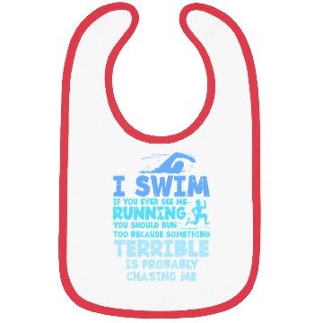 Discover Swimming Saying Bibs