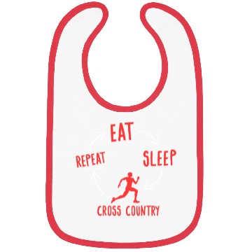 Discover Cross Country Running Runner CC Eat Sleep Repeat Bibs