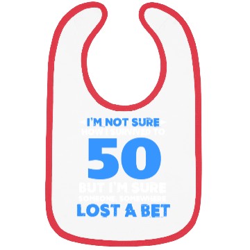 Discover 50th Birthday Bibs
