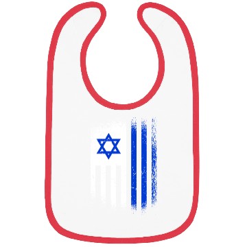Discover Israel Flags Design / Jerusalem Haifa Tel-Aviv Bibs