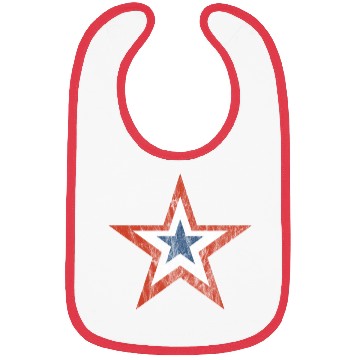 Discover 4th july Stars and Stripes Star vintage Bibs