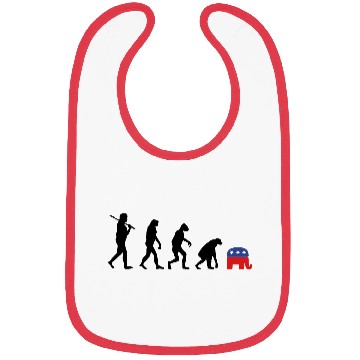 Discover Evolution Backward Republicans election campaign Bibs