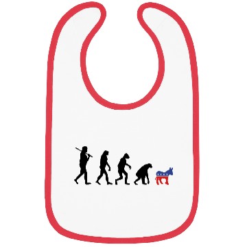 Discover Evolution Backwards Democrats election campaign Bibs