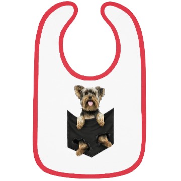 Discover yorkshire terrier pocket mid classic dogs Bibs