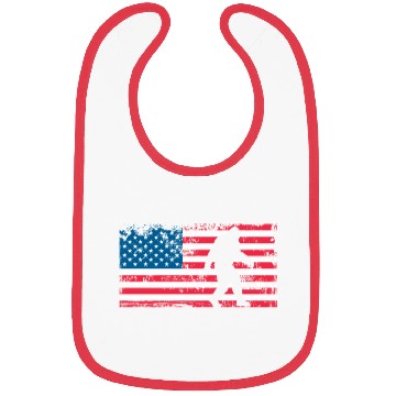 Discover Retro Bigfoot US Flag Bibs