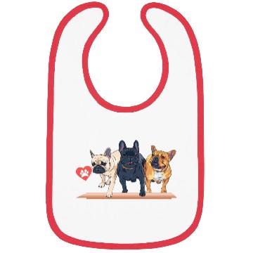 Discover French bulldog Bibs