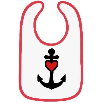 Discover heart anchor tattoo Bibs