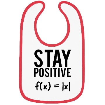 Discover Stay positive math quote student teacher gift Bibs