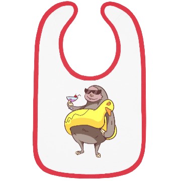 Discover Summer Sloth Bibs