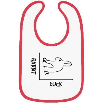 Discover Graph duck rabbit math quote school gift Bibs