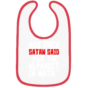 Discover Math Alphabet Humor Bibs