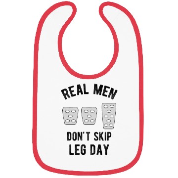 Discover Real Men Don't Skip Leg Day Manual Stickshift Bibs