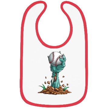 Discover Zombie Hands Baseball Funny Halloween Horror Scary Bibs