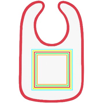 Discover Geometric Square Colorful Design Bibs