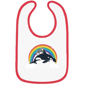 Discover Raccoon Trash Panda Funny Orca Killer Whale Gift Bibs