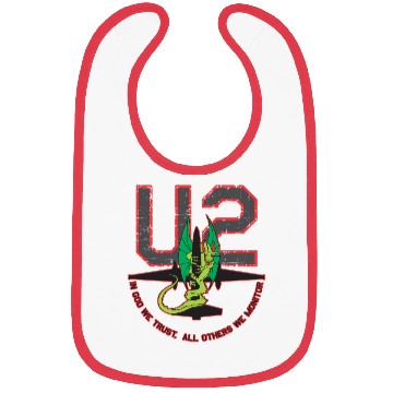 Discover U-2 In God We Trust, All Others We Monitor Bibs