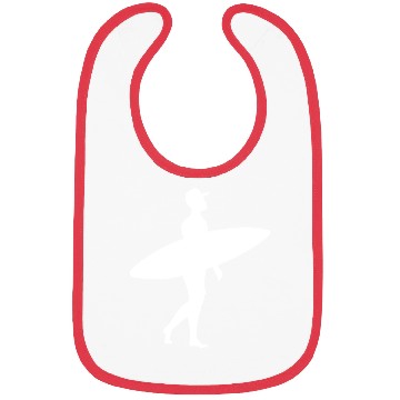 Discover Surfer Surfboard Ocean Vacation Beach Bibs