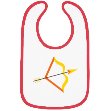 Discover Colorful Abstract Bow and Arrow Design Bibs
