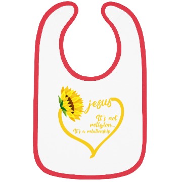 Discover Religion It's A Relationship - Jesus Sunflower Bibs