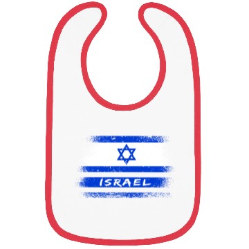 Discover Israel Vintage Flag / Gift Jerusalem Bibs