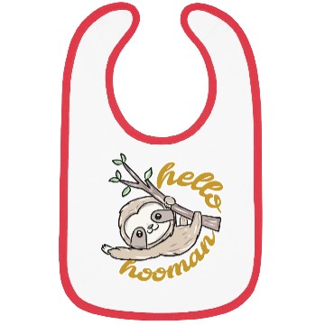Discover Sloth Animal Bibs