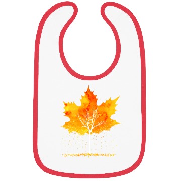 Discover Maple Leaf Autumn Orange Fall Leaves Bibs