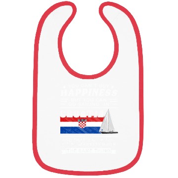 Discover Croatia sailing, sailing ship Mediterranean gift Bibs