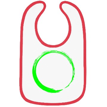 Discover Circle Design Green Bibs