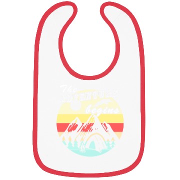 Discover Camping Retro Vintage Adventure Camping Gift Bibs