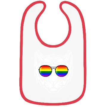Discover Pride LGBT Tiger Rainbow Sunglasses Bibs