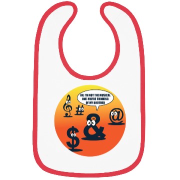 Discover Musician Character Language Funny Song Band Gift Bibs