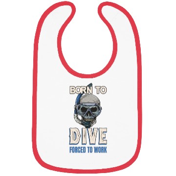 Discover Divers Saying Diving Goggles Skull Bibs