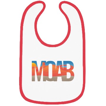 Discover Moab Utah Scenic Typography Bibs