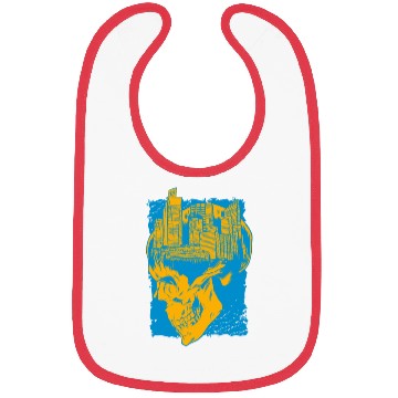 Discover Skull City Halloween Skulls and Bones Gift Bibs