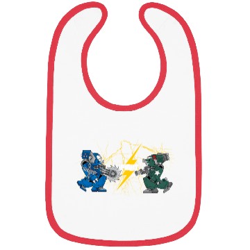 Discover Fighting Robots like battle bots in an arena. Bibs