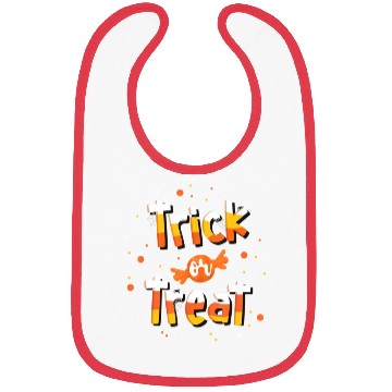 Discover Trick Or treat Candy Yellow and Orange Cute Bibs