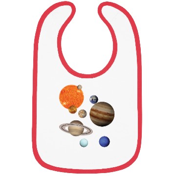 Discover realistic Solar System planet Outer Space Explorer Bibs