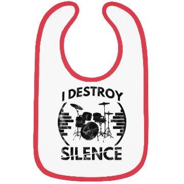 Discover Drummer Drum Sticks Musican Saying Quote Bibs