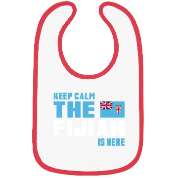 Discover Keep Calm Fiji / Gift Flag Bibs