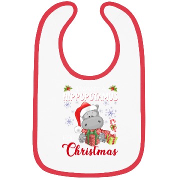 Discover I Want A Hippopotamus For Christmas Xmas Hippo Bibs