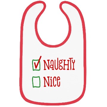 Discover NaughtyNice Christmas Gift Idea Bibs