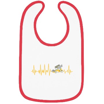 Discover Sprint Car Racing Heartbeat Pulse Bibs