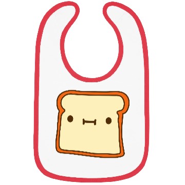 Discover toast bread slice bun sweet cute Bibs