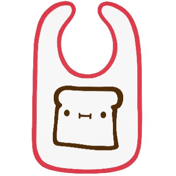 Discover bread toast slice bun sweet cute Bibs