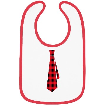 Discover Buffalo Plaid Check Tie Bibs